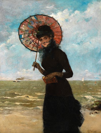 Promenade by the Sea by Alfred Emile Stevens